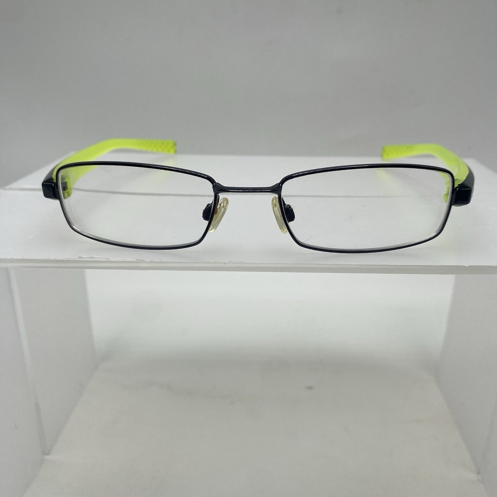 Nike Eyeglasses FRAMES ONLY 8071 001 Full Rim 140 Black Green 349